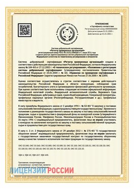 Приложение к сертификату для ИП Дивногорск Сертификат СТО 03.080.02033720.1-2020